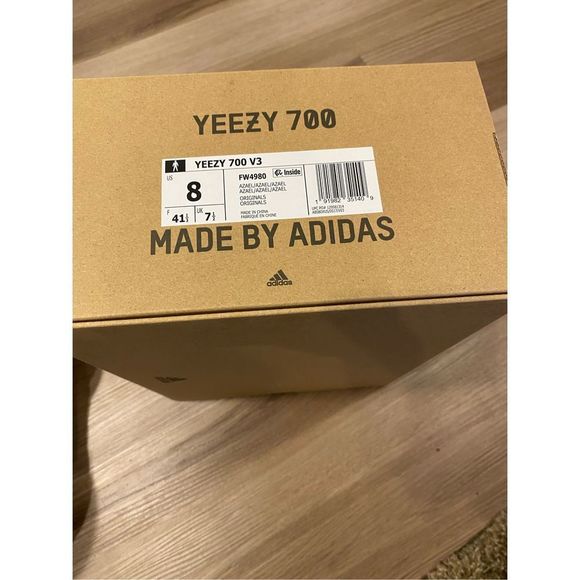 Adidas Yeezy 700 V3 Azael Black Men Size 8 Women size 9.5 FW4980 New - Picture 9 of 10